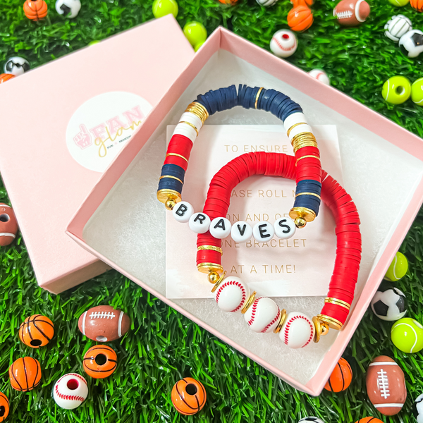 SPORTS BALL BEADED CUSTOM ACCENT BRACELET 7 SPORTS