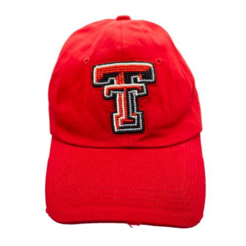 Raider Power!  Saturdays In Lubbock Are For Tortilla Tossing + Guns Up! There's no better time to elevate your Game Day look with our Texas Tech Beaded Logo Ball Cap.