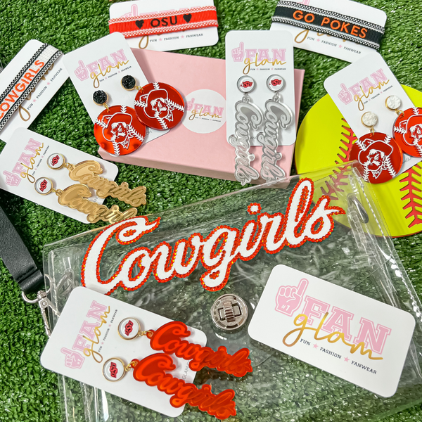 College Jewelry: CK'S CUSTOMS - Rhinestoned Clear Stadium Approved