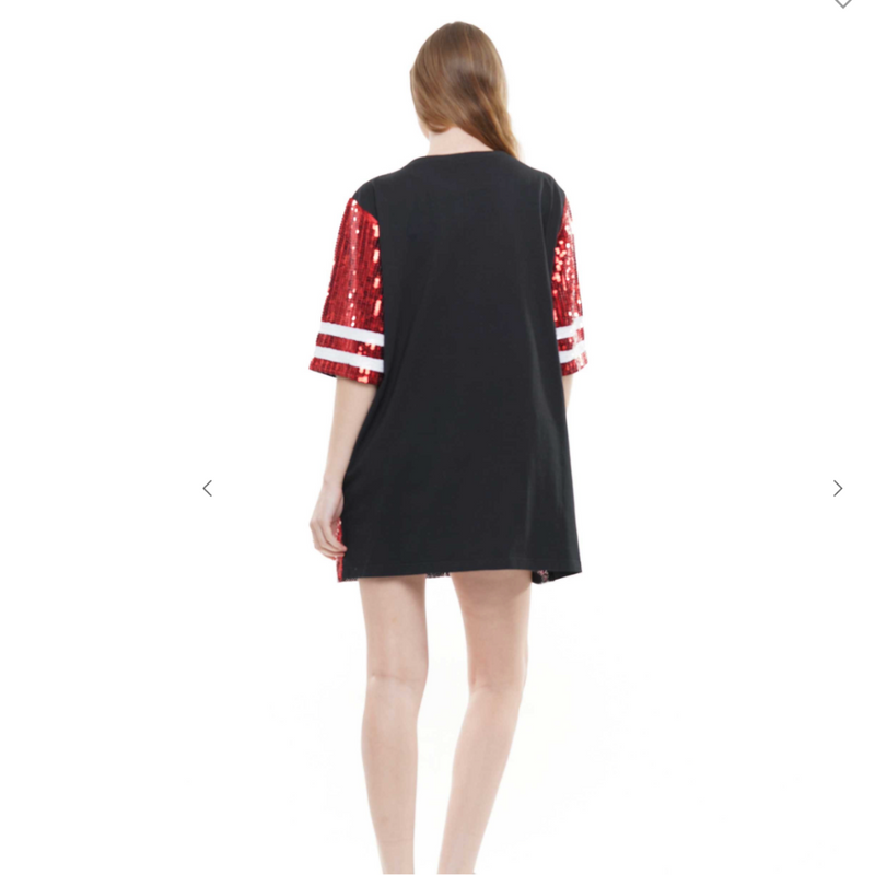 chiefs sequin dress Womens NFL Kansas City Chiefs sequin mini dress and jacket size small new