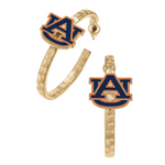 Whether you're a student, alumni, or a fan, these Auburn Tigers Logo Enamel Hoop Earrings are an excellent way to express your team loyalty. Their stylish design ensures they are suitable for any occasion, and their durable construction means they will remain a staple in your jewelry collection for years to come.

Treat yourself or a fellow Tigers fan to these elegant earrings and let your Auburn pride shine through in every outfit.