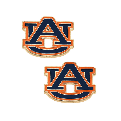 Cheer on your favorite Tigers in style. &nbsp;Get game day GLAM in our new Auburn enamel logo stud earrings for the perfect add-on to your Game Day ensemble.

Whether you’re tailgating at the stadium or watching the game from home, these earrings are a must-have for any Auburn fan!&nbsp;