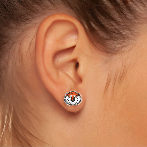 Cheer on your favorite Tigers in style! A perfect accessory for any devoted fan, these fun earrings offer a unique way to display your allegiance to the Texans! They're lightweight and easy to wear all day on game days. They're the perfect ear candy!