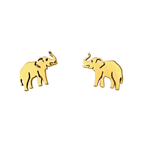 Show your team spirit with these Alabama Crimson Tide Elephant Gold Stud Earrings. Cute and bold, they feature the iconic elephant symbol in a gleaming gold tone, perfect for fans who want a fun, stylish way to cheer on their team every day. Lightweight and comfortable, these studs add a playful touch to any outfit while keeping your Crimson Tide pride front and center.