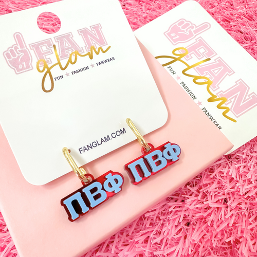 Wear your letters. Live your legacy. Love your style.

Add a little charm to your everyday look with our Pi Beta Phi Charmed Life Huggies! Featuring your Greek Letters in a bold yet dainty way, these lightweight huggie hoops are perfect for every moment, and made to celebrate your chapter all semester long.