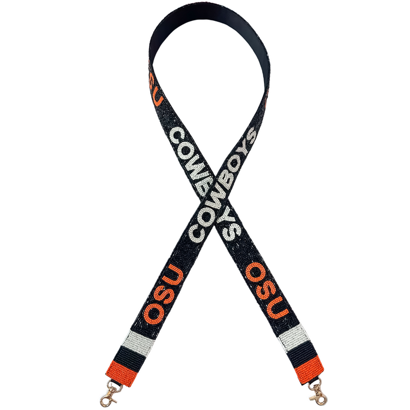 OSU Cowboys Beaded Bag Strap