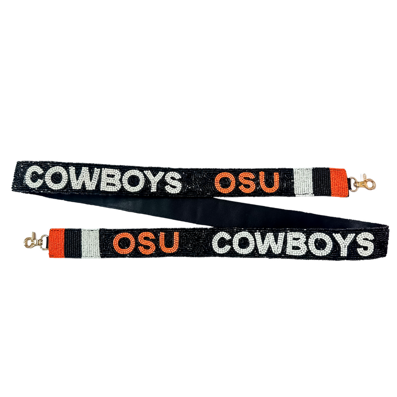 OSU Cowboys Beaded Bag Strap