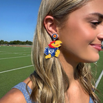 Show off your Wildcat spirit with a twist of style! Our exclusive Kansas Jayhawks Beaded Dangle Earrings are perfect for game day or any day. Add a playful pop of team pride to your outfit!