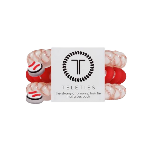 On Gameday, hold your hair and enhance your style with TELETIES. The strong grip, no rip hair tie that doubles as a bracelet. Strong, pretty and stylish, TELETIES are designed to withstand everyday demands while taking your Gameday look to the next level.