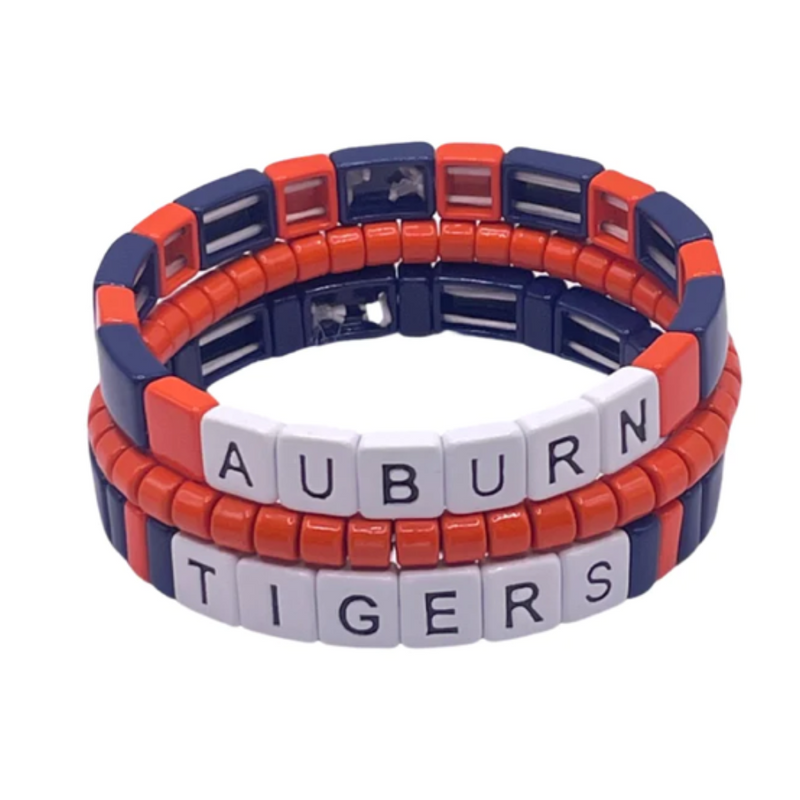 College Stacks - Auburn Tigers Bracelets