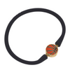 BASKETBALL ENAMEL SILICONE WATER RESISTANT BRACELET - 10 COLORS