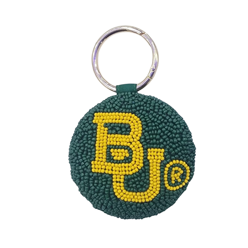 Sic 'Em Bears, it's GameDay in Bear Country.  Baylor fans, it's time to elevate your clear bag status with our beaded BU Key Chain + festive bag charm.  The perfect accessory for this week's game!
