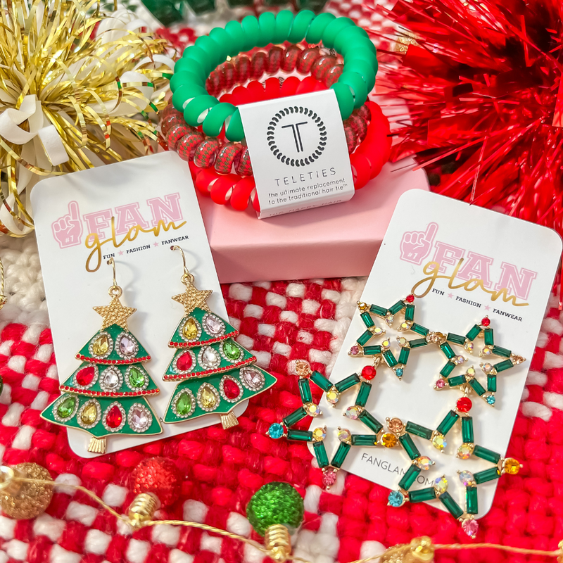 Best believe you'll be bejeweled when you walk into any room this holiday season.  Our colorful Bejeweled Holiday Glam dangles are a show stopper and will become the talk of the entire party. 
