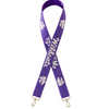EMAW! Show your purple pride by elevating your clear bag status and accessorizing your Game Day look with our beaded Wildcats bag strap!

Featuring a&nbsp;secure classic gold clasp closure.