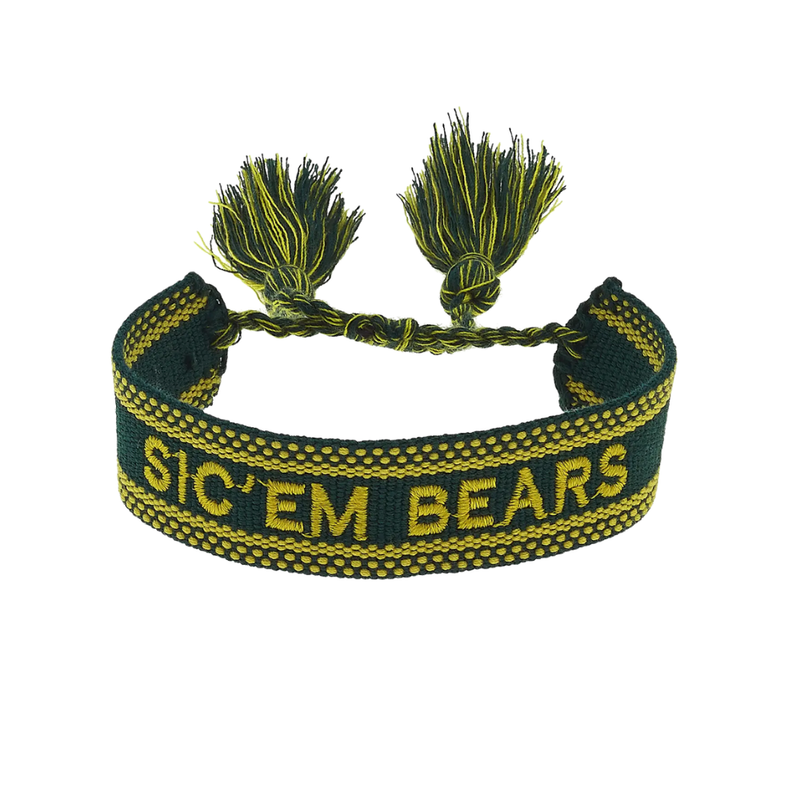 Baylor Bears Woven Tassel Bracelet - PRE ORDER