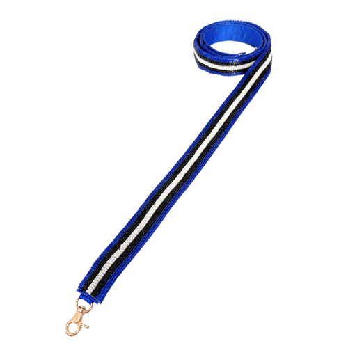 New Fan Glam Exclusive!! &nbsp;

Get ready to elevate your Game Day Glam&nbsp;and cheer your team on in style. Add a pop of spirit to your clear bag with our new Blue, Black, and White beaded bag strap — the perfect blend of fashion and fandom! &nbsp;

Featuring a secure classic gold clasp closure.