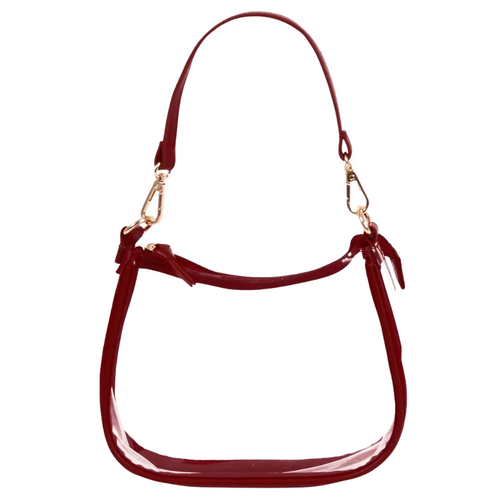 Our new Clara Clear Bag perfectly blends function and fashion, meeting stadium regulations with a chic design. It features a durable PVC body, secure zipper closure, and two interchangeable straps, keeping your essentials stylish and secure on game day.&nbsp;