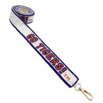 FIGHT Tigers! FIGHT Tigers! FIGHT FIGHT FIGHT! Be the talk of the tailgate when you arrive wearing our GO TIGERS white beaded bag strap. The perfect Game Day accessory to elevate your clear bag and show your team spirit!