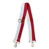 DUAL STRIPED GAMEDAY CANVAS ADJUSTABLE BAG STRAPS -22 COLORS