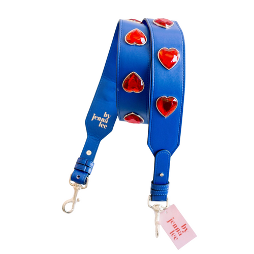 &nbsp;It's time to show your favorite team some love with our new Leather Crystal Heart Game Day Bag Strap! &nbsp;Pair it with one of our cute clear stadium bag and get to the game!&nbsp;