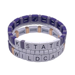 College Stacks - Kansas State Wildcats Bracelets