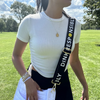 Show off your pickleball humor with our "Dink Responsibly" Interchangeable Printed Bag Strap! Perfect for players who know when to dink and when to slam. Swap this cheeky strap onto any bag for a playful reminder that with great dinking comes great responsibility. Your pickleball gear just got a whole lot more fun!