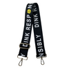 Show off your pickleball humor with our "Dink Responsibly" Interchangeable Printed Bag Strap! Perfect for players who know when to dink and when to slam. Swap this cheeky strap onto any bag for a playful reminder that with great dinking comes great responsibility. Your pickleball gear just got a whole lot more fun!