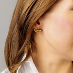 Add a splash of orange and blue to your look with these vibrant enamel Florida Gators stud earrings! Featuring the iconic logo in bold, glossy color, they’re the perfect way to show your team spirit — whether you're cheering at The Swamp or repping Gator Nation every day. Lightweight, fun, and full of flair, these earrings are small but mighty — just like your game-day energy!