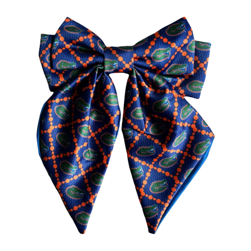 Add a splash of collegiate charm with the Fields Cape Cod Hair Bow. This playful accessory features a vibrant pattern that’s perfect for showing off your school pride. Whether for game day or everyday fun, this versatile hair bow brings a spirited touch to any look in your collection.