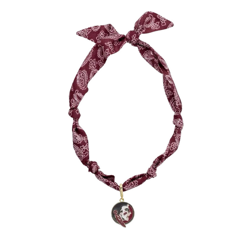 This lightweight bandana scarf necklace combines casual cool with spirited style, perfect for game days or everyday fun. Show off vibrant orange and purple hues that keep your Florida State Seminoles pride front and center. Easy to wear and playful, it’s the ideal accessory to keep your team spirit glowing all day long.