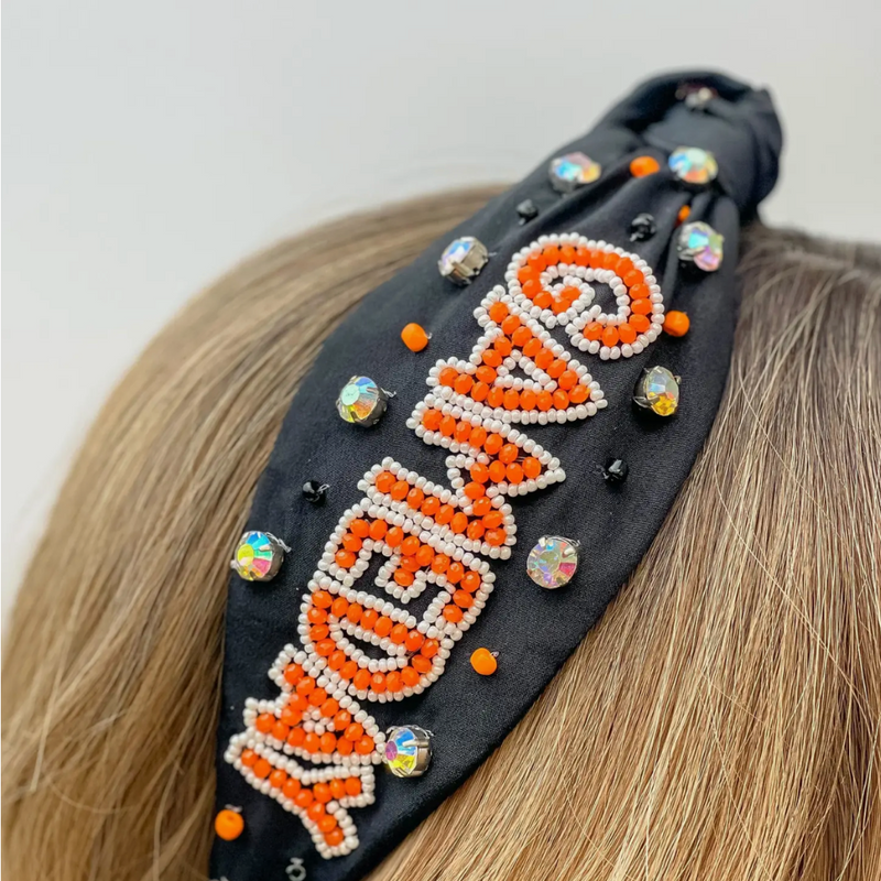 4 Pcs Beaded Rhinestone Headband Sports Running Hair Gems for