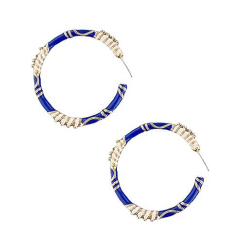 Bring the sparkle to game day with our blue and white Game Day Hoops!💙 ✨ The perfect mix of team pride and glam — made to stand out at every tailgate and celebration. Available in 6 classic team colors!