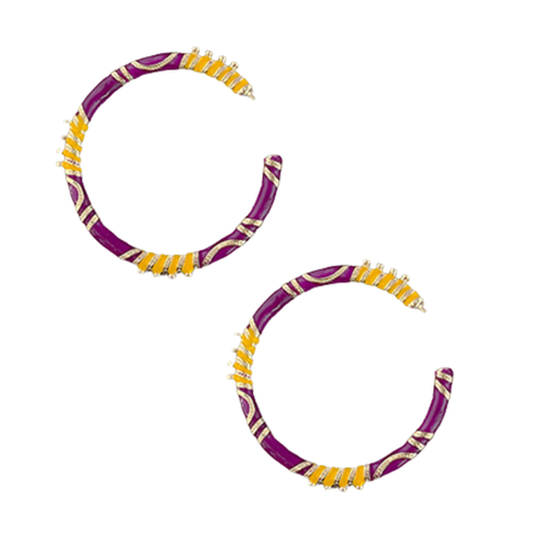 Bring the sparkle to game day with our purple and yellow Game Day Hoops!💜💛 ✨ The perfect mix of team pride and glam — made to stand out at every tailgate and celebration. Available in 6 classic team colors!
