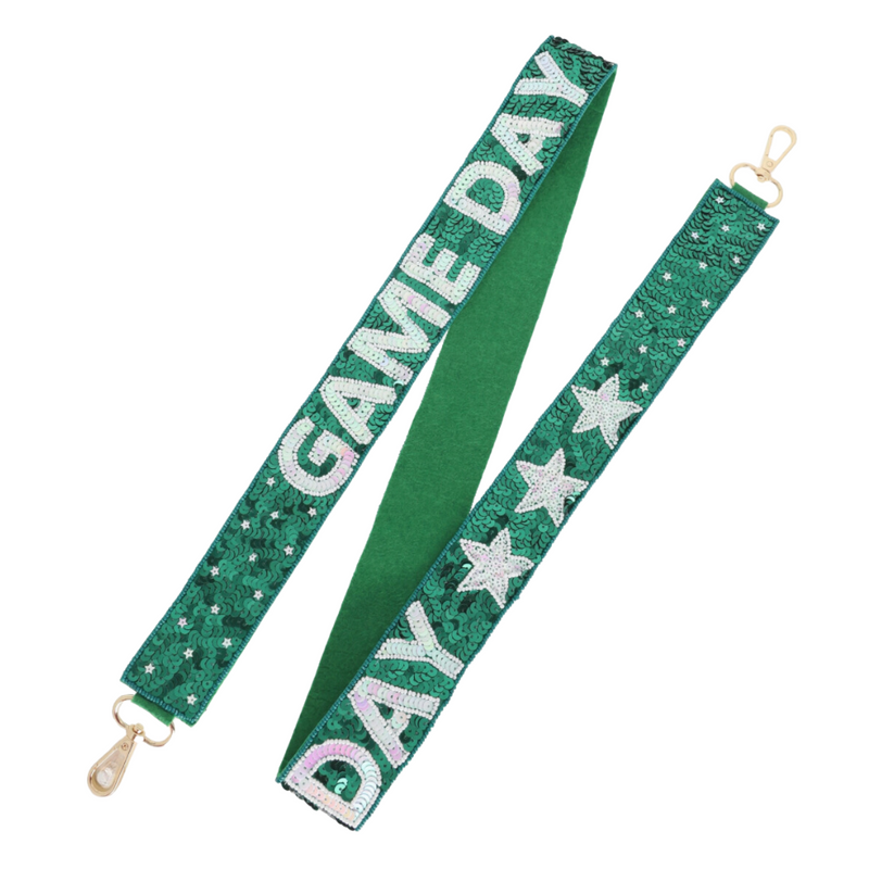 New To Our Game Day Line Up!!!&nbsp; Our Game Day Sequin Beaded Star Bag Straps Are Here!