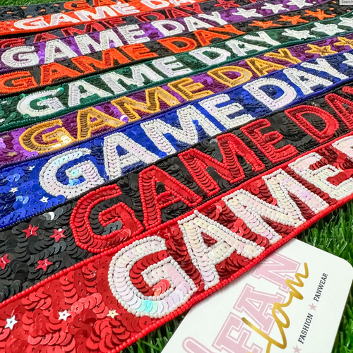 New To Our Game Day Line Up!!!&nbsp; Our Game Day Sequin Beaded Star Bag Straps Are Here!