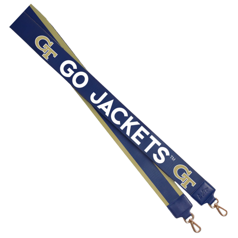 GEORGIA TECH ADJUSTABLE BAG STRAP- GO JACKETS!