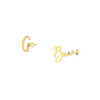 Go Bears!! Show off your team spirit when you wear these Baylor gold stud earrings. &nbsp;The perfect Game Day accessory to complete your look and show your spirit!