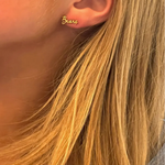 Go Bears!! Show off your team spirit when you wear these Baylor gold stud earrings. &nbsp;The perfect Game Day accessory to complete your look and show your spirit!