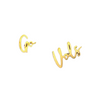 Go Vols!! &nbsp;Show off your team spirit when you wear these Go Vols gold stud earrings. &nbsp;The perfect Game Day accessory to complete your look and show your spirit!