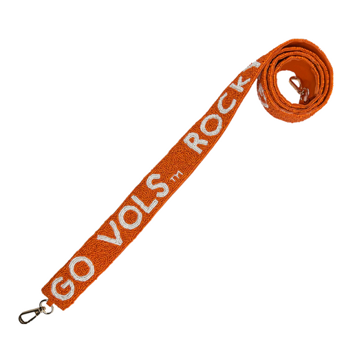 Rocky Top, You'll Always Be Home Sweet Home To Me...  Be the talk of the tailgate when accessorizing your Game Day fit with our Go Vols Rocky Top iconic beaded bag strap.  Go Big Orange!