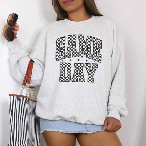 Celebrate your Sports Mom spirit in style with this fun and cozy Game Day Sweatshirt, available in two colors. Crafted from a soft cotton-polyester mix, it’s perfect for staying warm and comfortable while rooting for your team in the stands or hanging out at the tailgate party.