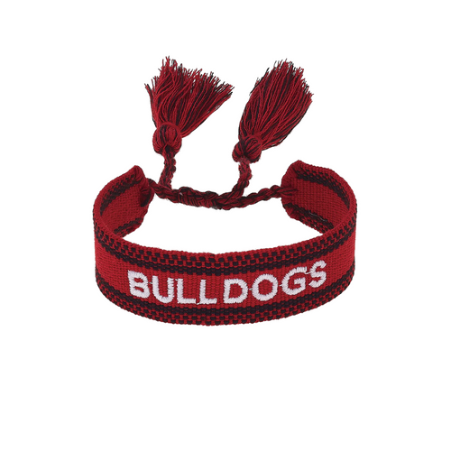 Show your Georgia Bulldogs pride with this fun and lightweight Woven Tassel Bracelet. Its vibrant colors and playful tassel add a spirited touch to any outfit, making it perfect for game day or everyday wear. Cheer on your team in style while keeping your look effortlessly eye-catching!
