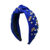 Score big with the Football Glam Headband! Designed for football fans who want to keep their hair in check while cheering on their team, this stylish headband combines function and flair. Perfect for game day or everyday wear, it adds a pop of color and sporty spirit to any outfit. Get ready to play in style!