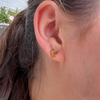 Go Tiger Gold Stud Earrings
