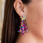 Shine brighter than Christmas lights with our sparkly confetti holiday Tree studs + dangles!  The perfect accessory to complement your festive ensemble, adorned with sparkling confetti, giving them an extra touch of holiday magic.