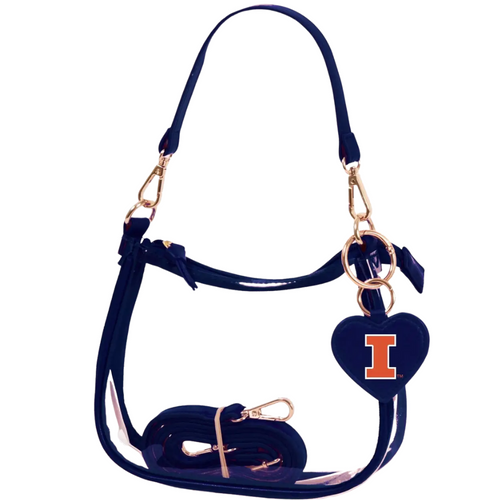 Our new Clara Clear Bag perfectly blends function and fashion, meeting stadium regulations with a chic design. It features a durable PVC body, secure zipper closure, and two interchangeable straps, keeping your essentials stylish and secure on game day.&nbsp;