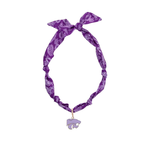 Show off your Wildcats pride with a fun twist! This Kansas State Wildcats Logo Bandana Scarf Necklace adds a splash of purple and a touch of preppy charm to any outfit. Perfect for game day or everyday wear, it’s a playful way to keep your team spirit close and your style on point.
