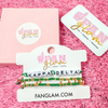 Stack your sorority spirit with the perfect arm candy to rep your sorority in style. &nbsp;Select our classic sorority braided strand for a simple, everyday vibe — or go full-on bold with our 4-strand stack, featuring a mix of stretchy beaded bracelets in fun colors and gold shimmer accents. &nbsp;

Whether you’re dressing up for bid day, big/little reveal, or just flexing your chapter pride, this set has you covered.&nbsp; Wear one or wear them all!