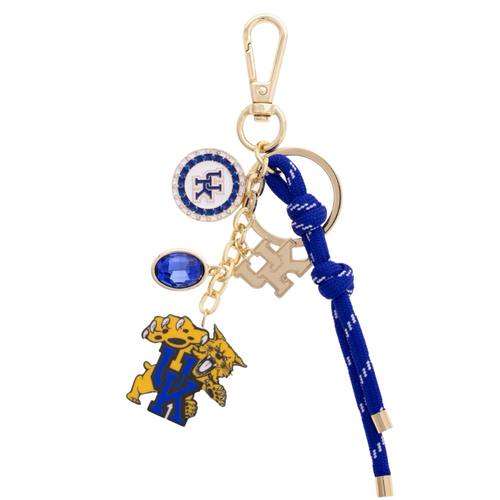Show off your Kentucky Wildcats pride with this playful cluster bag charm. Perfect for adding a pop of color and fun to your purse, backpack, or keys, it keeps your team spirit close wherever you go. Lightweight and easy to attach, this charm is a must-have for every true Wildcats fan ready to cheer in style!