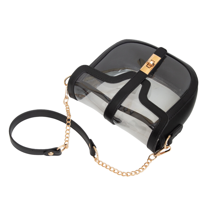 Fun and fabulous, a new fan favorite! &nbsp;Our new Lainey Clear Shoulder Bag, features a clear PVC body, trimmed in your favorite team color. &nbsp;Comfortable and roomy, this bag is perfect for the Gameday girl who needs room for all the essentials.